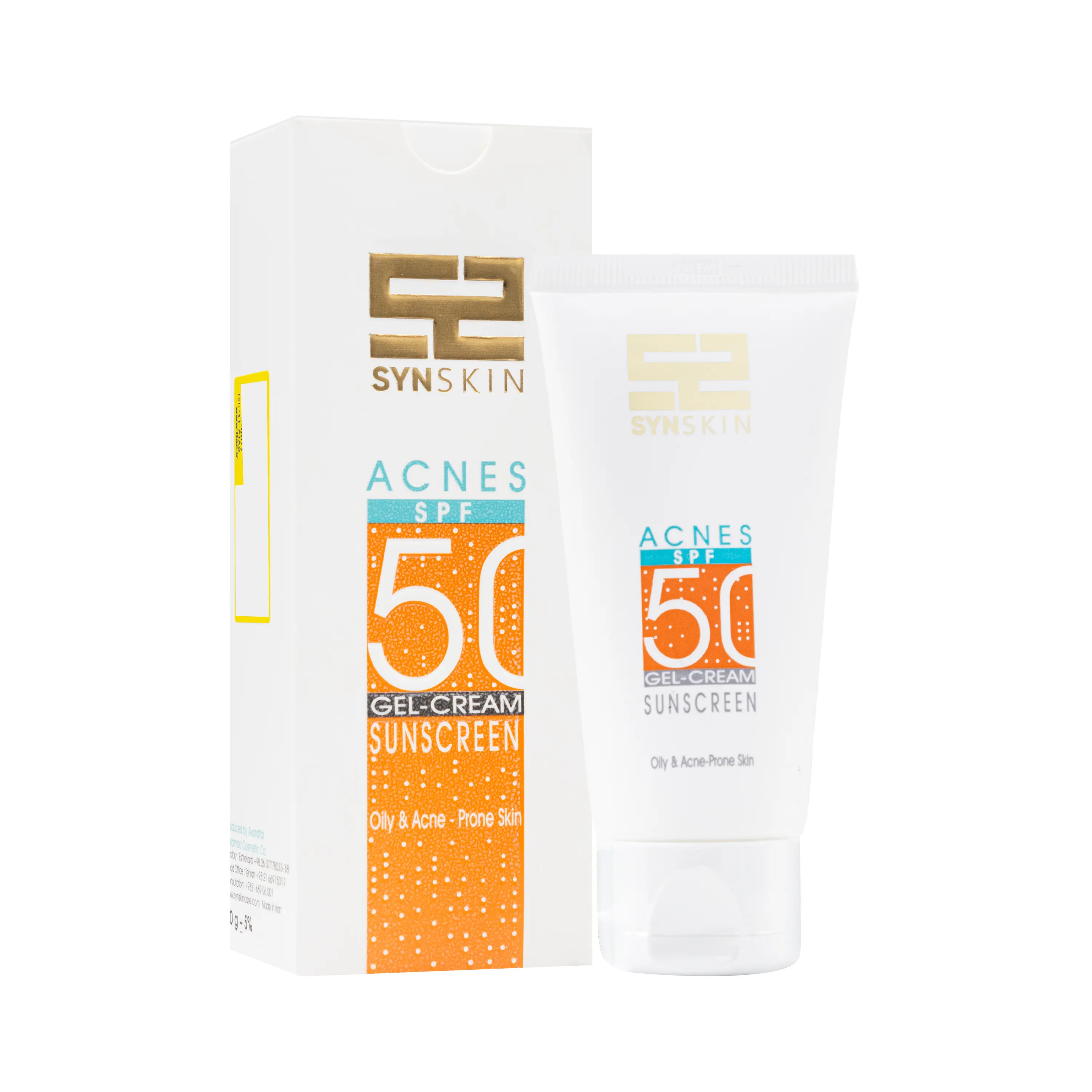 کرم ژل ضد آفتاب +SPF50 پوست جوشدار آکنس ساین اسکین